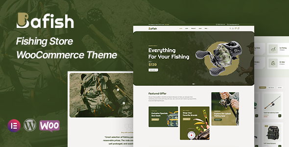 Fishing Store WooCommerce Theme preview