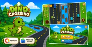 Dino Crossing – Android Studio Arcade Game