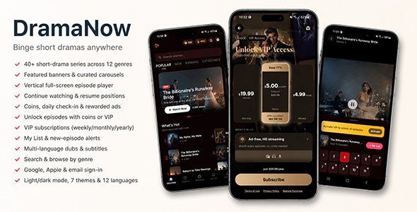 App Short Drama Platform preview