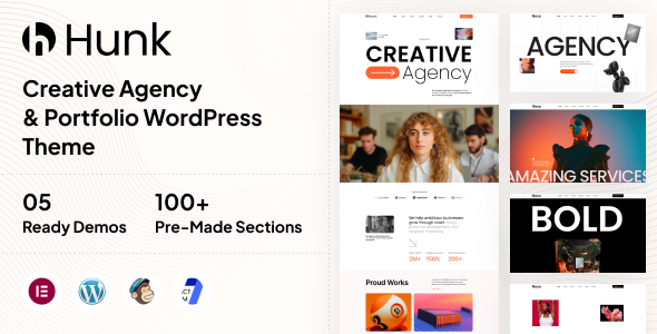 Agency Portfolio WordPress Theme preview
