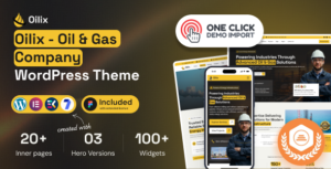 Oilix – Oil & Gas Company WordPress Theme