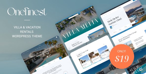 Vacation Rentals WordPress Theme preview