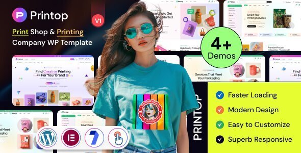 Printing Company WordPress Theme preview