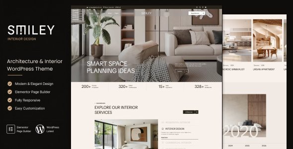 Architecture Interior WordPress Theme preview