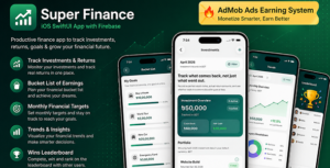 Super Finance | Investment Tracker and Goals | iOS SwiftUI App