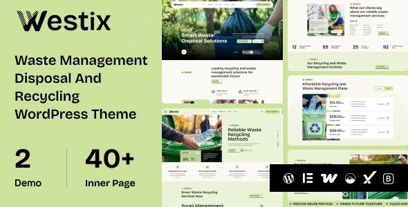 Waste Management WordPress Theme preview