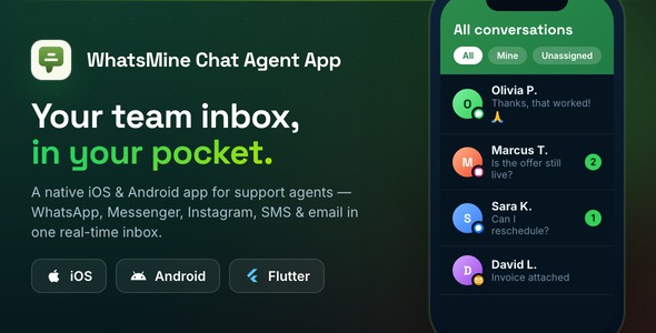 Chat Agent Flutter App preview