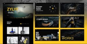 Zylyf – Creative Brutalist Agency & Portfolio WordPress Theme