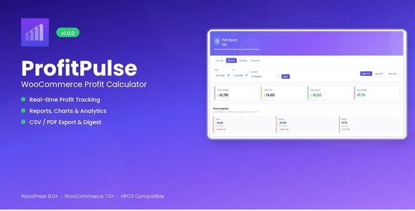 ProfitPulse – WooCommerce Profit Calculator