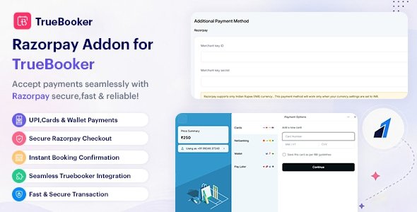 Razorpay integration with TrueBooker