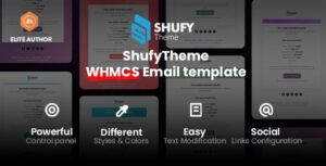 ShufyTheme email template – Transform Your WHMCS Emails Into a Branded Experience