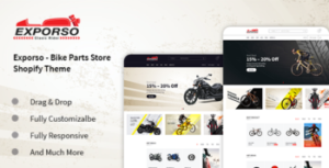 Exporso –  Car Parts  & auto Accessories Store Shopify Theme