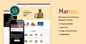 Marten – Pet Food, Pet Shop, Animal Care Shopify Theme